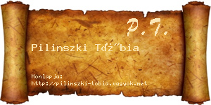 Pilinszki Tóbia névjegykártya